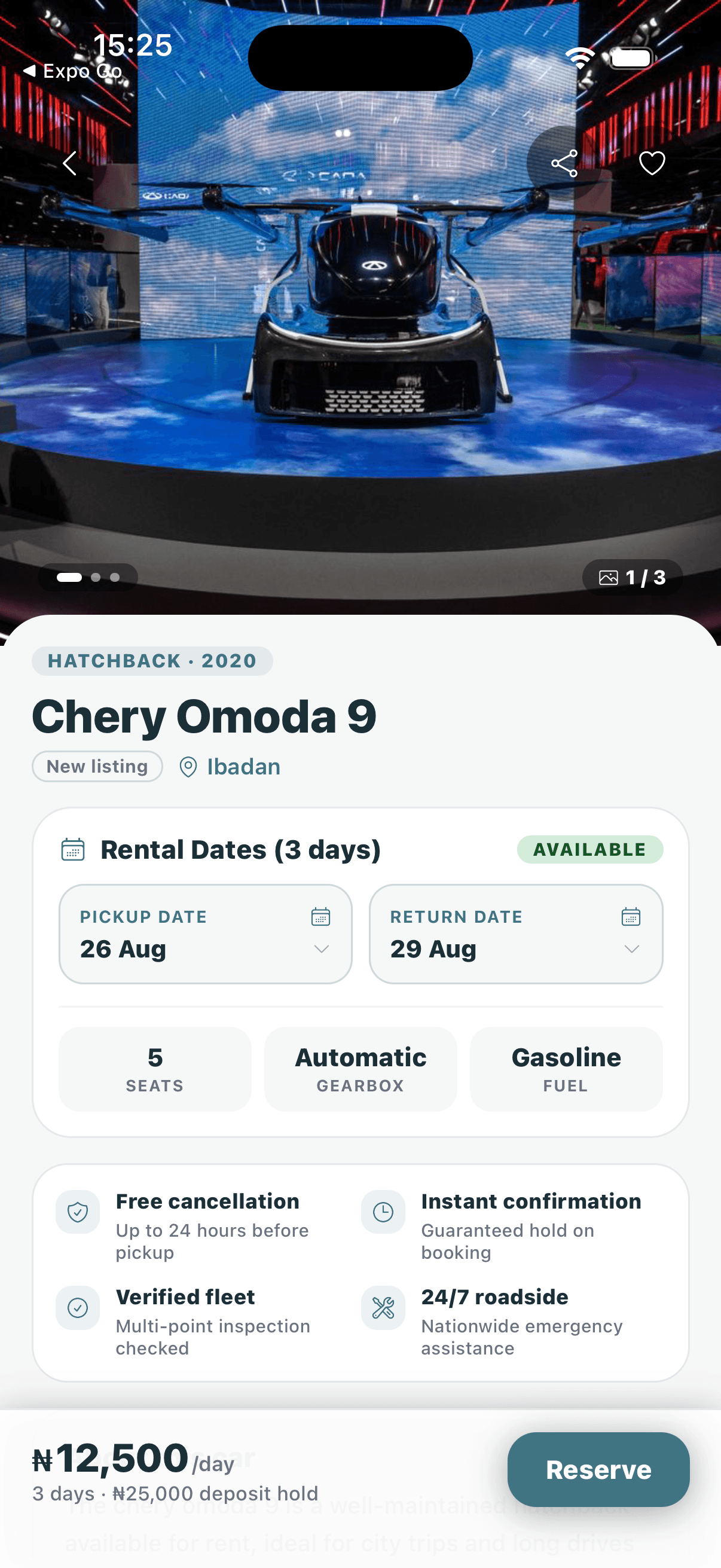 FlexRide Mobile - Screen 1