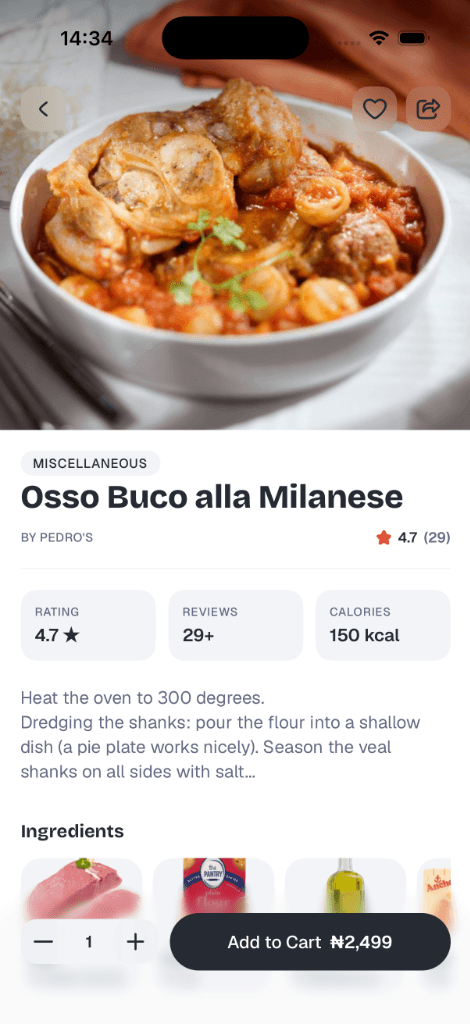 DFood — Food Delivery & Discovery Mobile App - Screen 2
